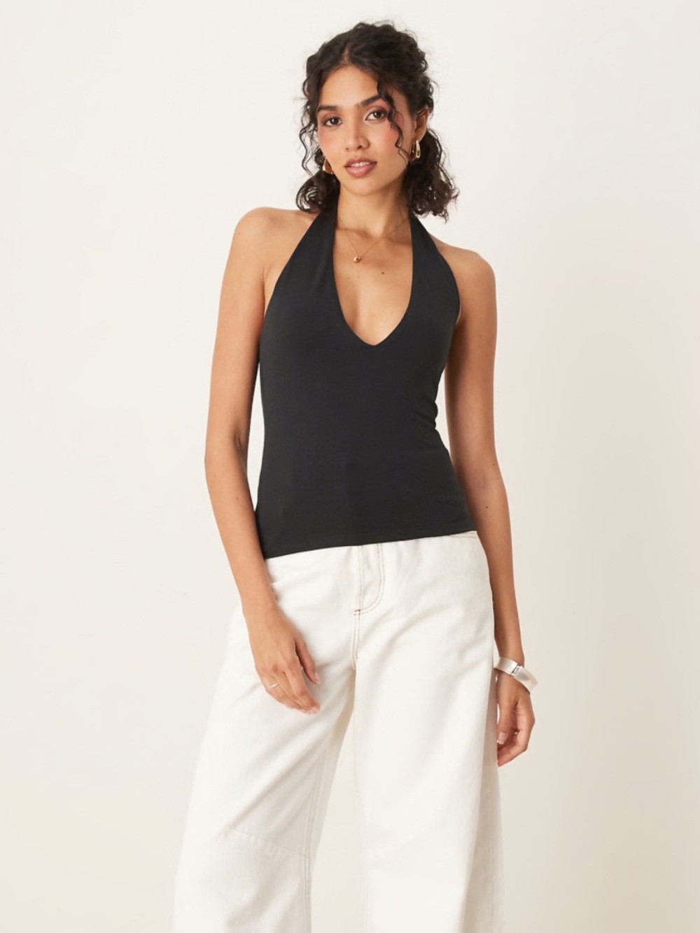 Abercrombie Cotton-Blend Seamless Fabric Halter